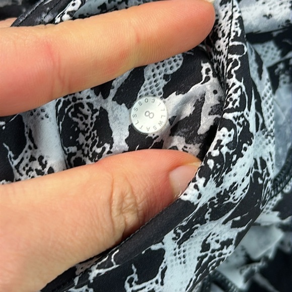 Lululemon Fast & Free 7/8 Tight II *Nulux 25" Interlaced Starlight Black - Picture 5 of 6